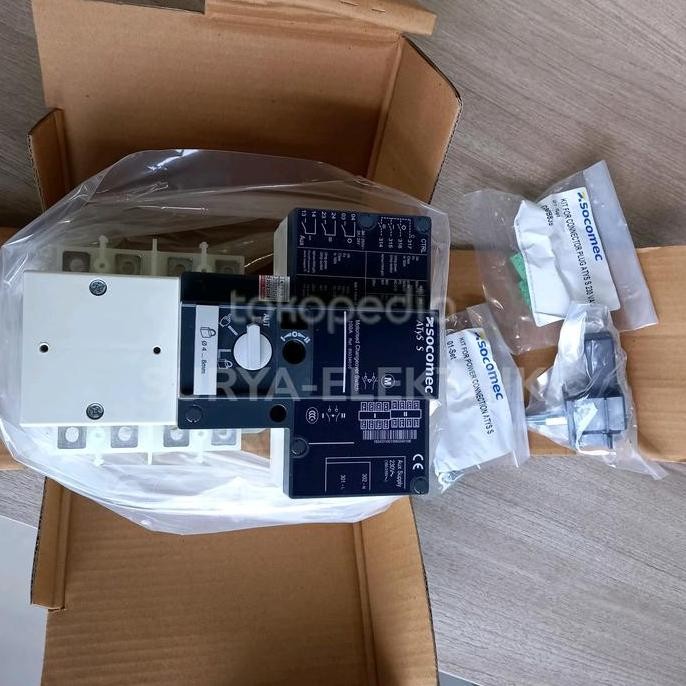 COS OHM MOTOR MOTORIZE OTOMATIS 80A 3 phase 4P SOCOMEC ATyS S 95064008