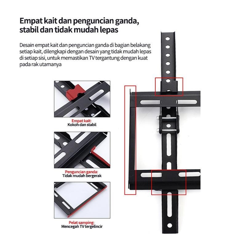 Jfcabangsurabaya Bracket Tv Led 14 /26 Inch Universal Smart Tv Digital Lcd Braket /Wall Bracket