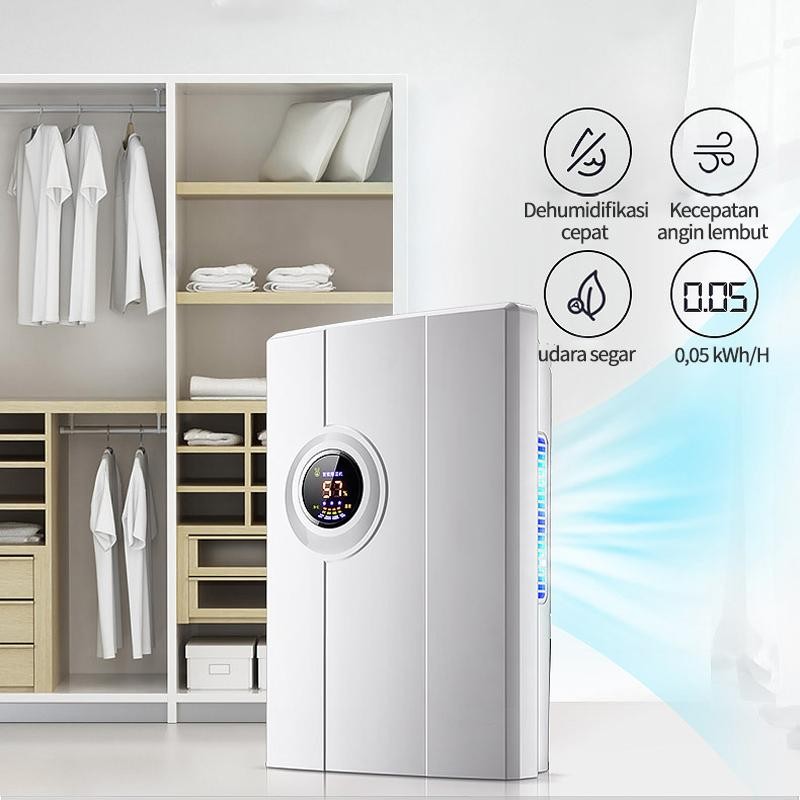 Dehumidifier Air Dryer 2.5L / Smart Dehumidifier Serap Air Penyerap Kelembaban