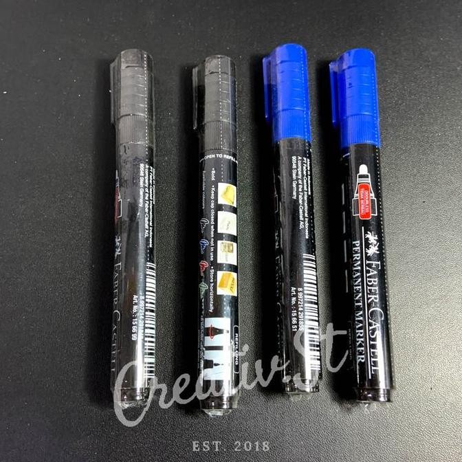 

Hot Promo !!! Faber Castell Faber-Castell Spidol Permanen Eco Marker Black Blue (1 Pcs)