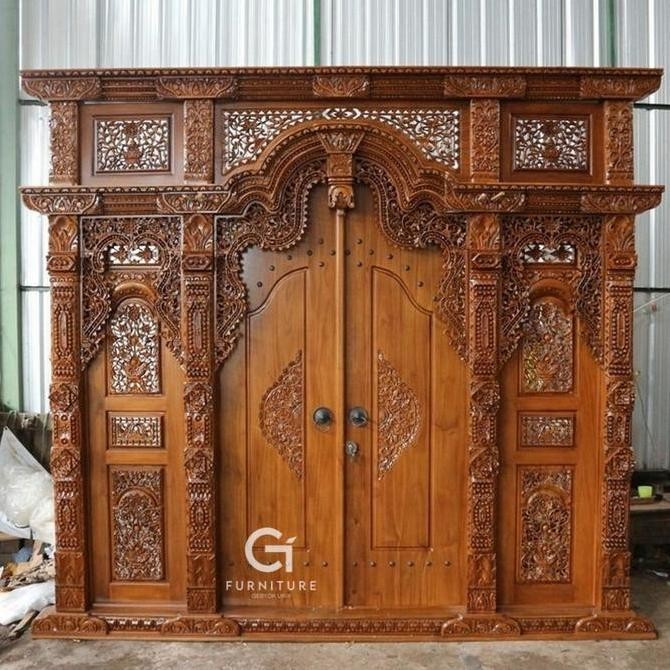 Gebyok Ukir Jati Uk 3 Meter Asli Jepara/Gebyok Ukir Co