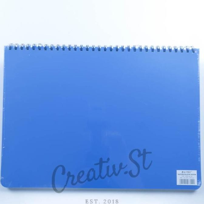 

Big Sale !!! V-Tec Watercolor Book Spiral Buku Lukis Cat Air A5 (300 Gsm) Cold Pressed Wcb-532Sp 21 Cm X 15 Cm