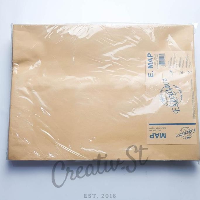 

Spot Barang !!! Executive Amplop Coklat Polos Ukuran Map E Tanpa Lem 30 Cm X 39 Cm