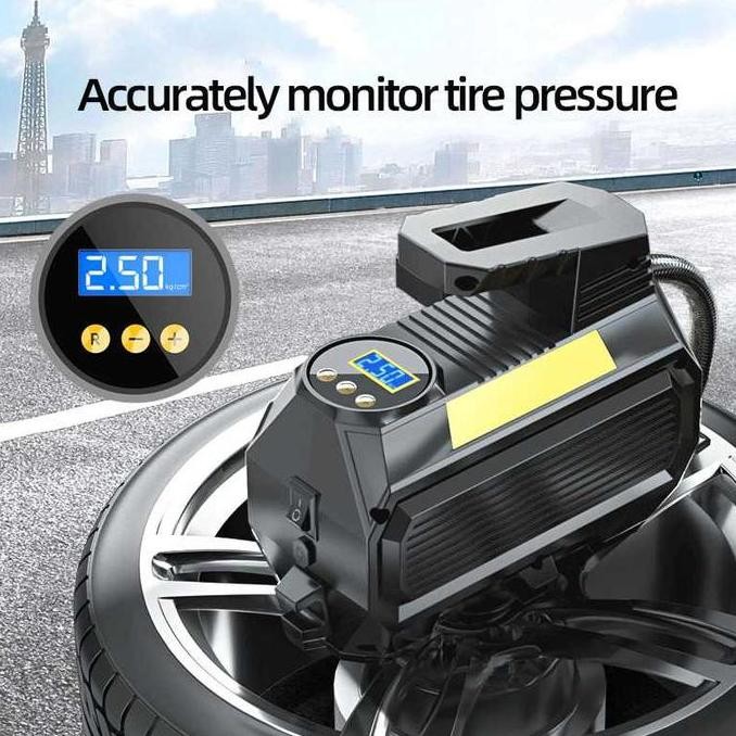 Inflator Pompa Ban Mobil Elektrik Kompresor Angin Mini Bus Truk 150Psi - Asli