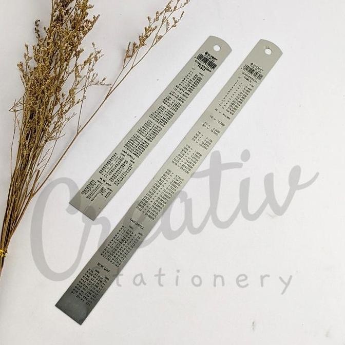

New Collection !!! V-Tec Penggaris Besi Stainless Steel Ruler Sr-1020 Sr-1030 20 30 Cm