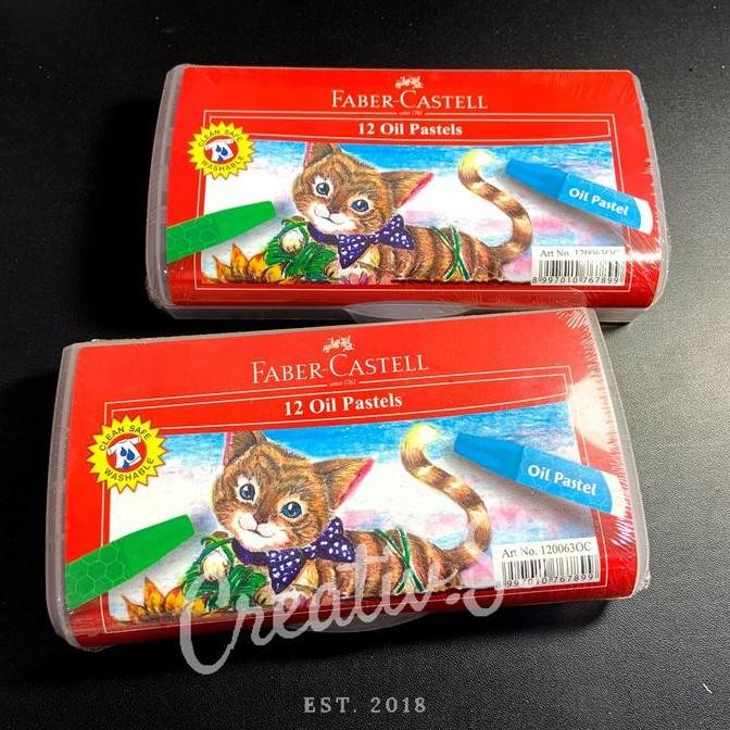 

New Collection !!! Faber Castell Faber-Castell Oil Pastel 12 Warna Transparan Crayon