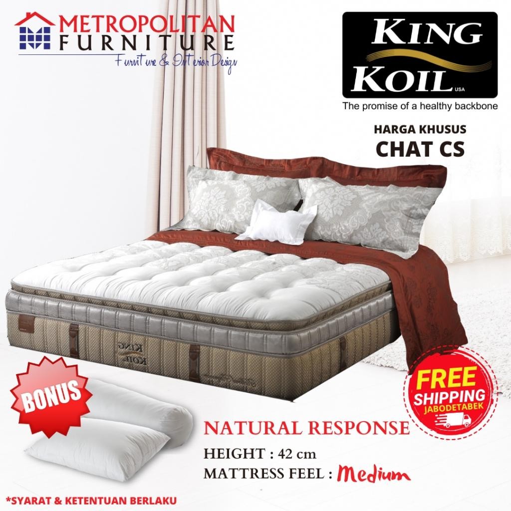 Kasur Springbed King Koil Natural Response / Spring Bed Matras