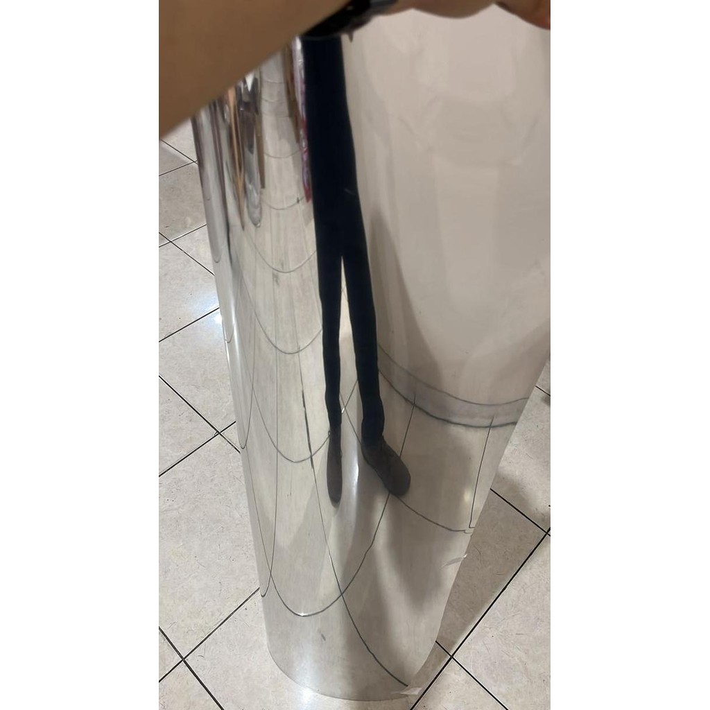 NEW FIT SHEET GOLD MIRROR PVC SHEET GOLD MIRROR GM01 GM 01  - NEW FIT SHEET SILVER MIRROR PVC SHEET 