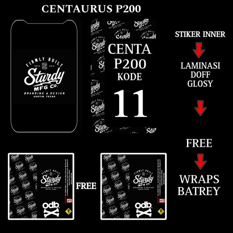 

Terlaris Stiker Inner Bateray P200 Garskin Premium Not Casing Bisa Custom *Promo*