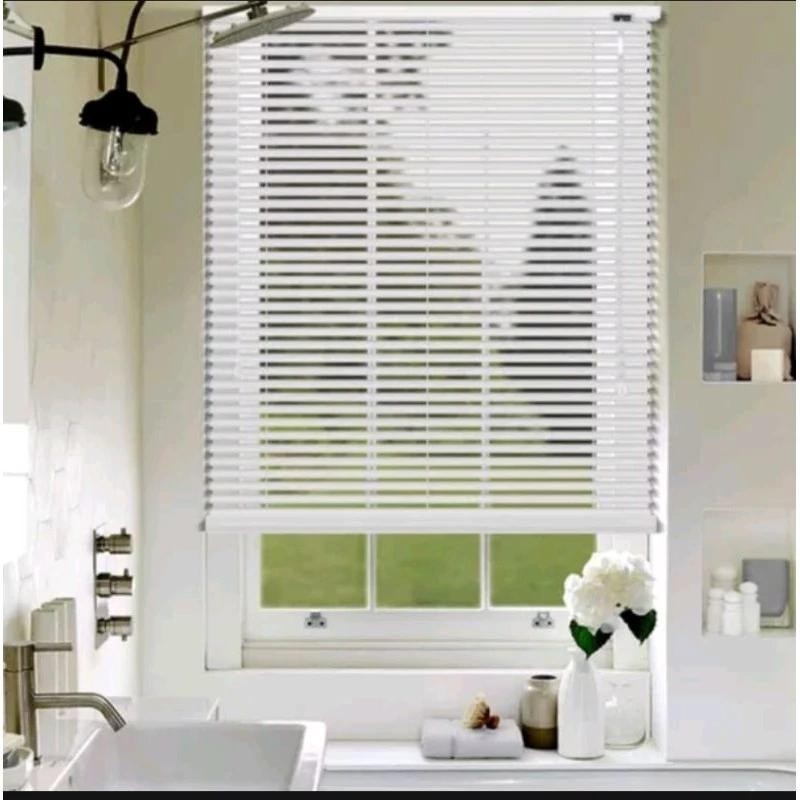 Ready Stock 40/90/120 Cm Venetian Tirai Plastik Pvc Gulung Tirai Jendela Pvc Tirai Venetian Blind