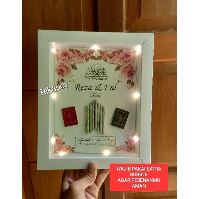 Mahar Pernikahan Bingkai Souvenir Murah Desain Elegan