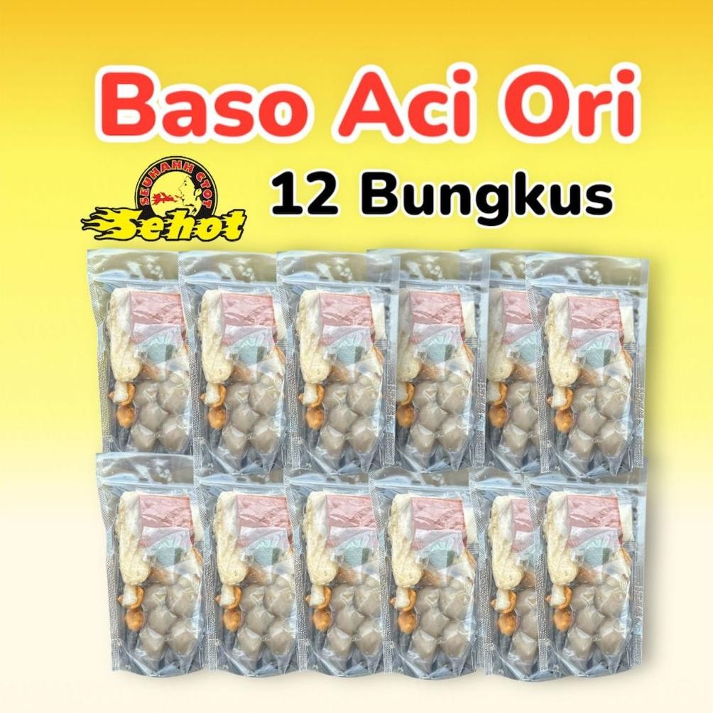 

TERMURAH 12 Bungkus Baso Aci Original Food Instan Pedas Siap kirim