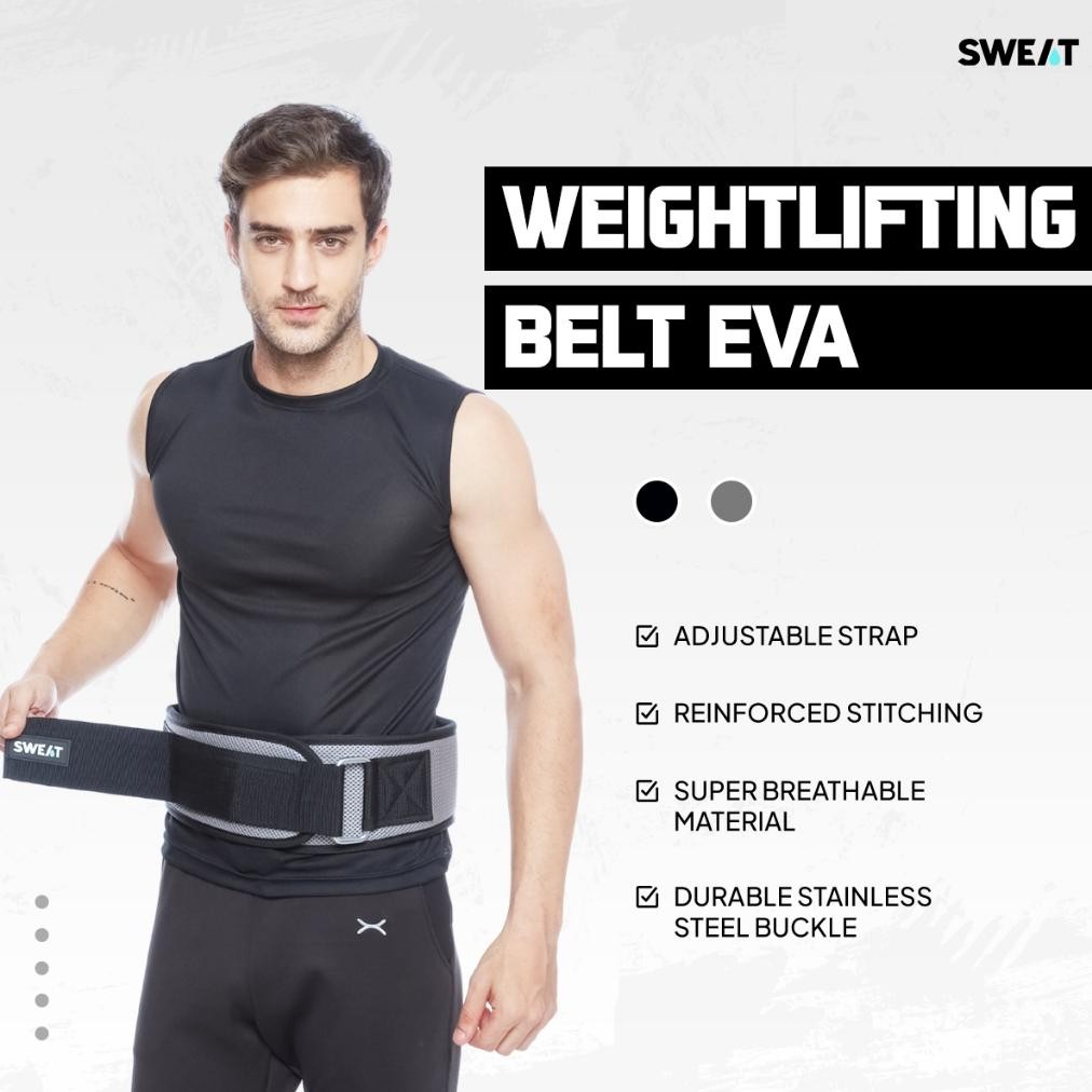 SWEAT - Weightlifting Belt EVA | Weightlifting Belt - Sabuk Untuk Olahraga Angkat Beban