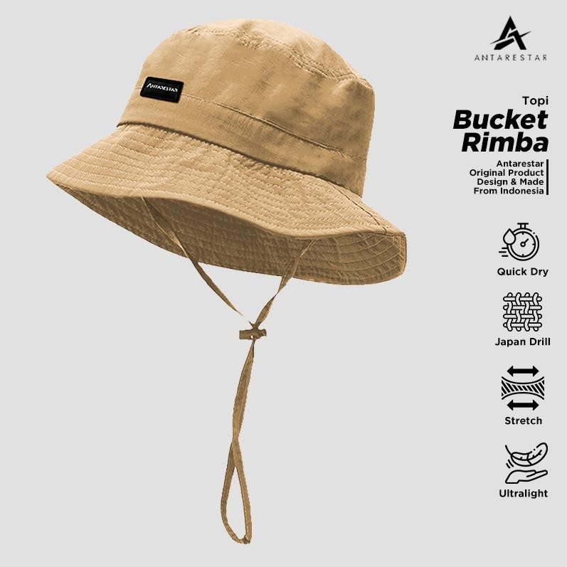 Topi Pria Bucket Hat Rimba Topi Gunung Pria Wanita Outdoor Topi Rimba Mall Antarestar