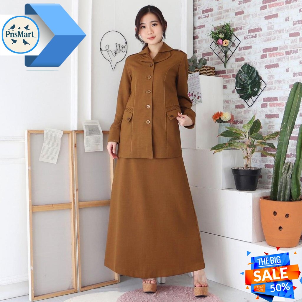 BLAZER WANITA / SERAGAM PNS / BAJU DINAS PEMDA / BAJU KHAKI PNS WANITA / BAJU ASN / BAJU GURU WANITA