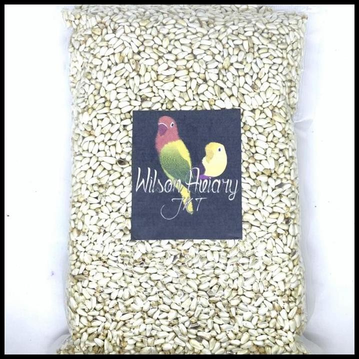

Biji Kuaci Putih Safflower Kwaci Putih Kemasan Vacuum 800Gr