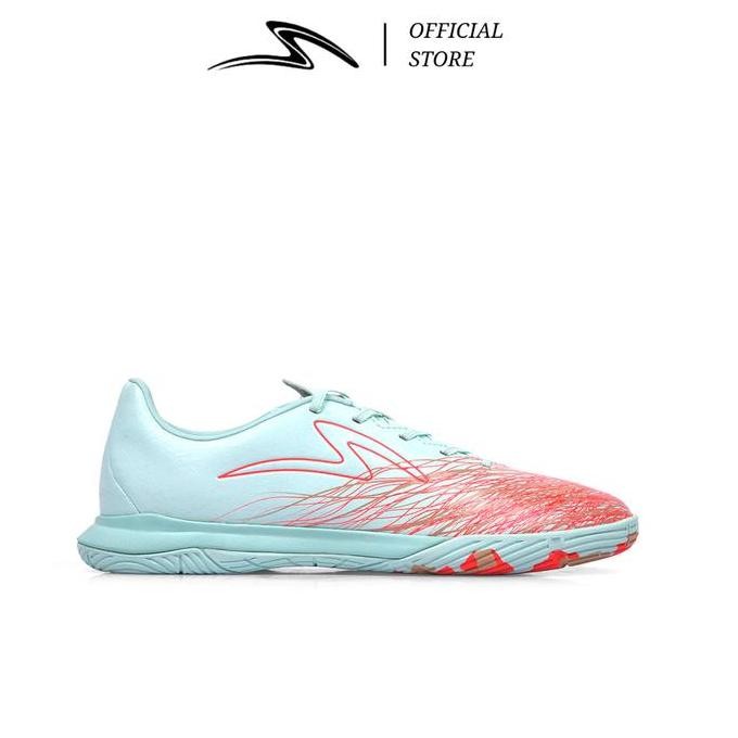 SPECS SEPATU FUTSAL ACCELERATOR ALPHA NERVE PRO IN FAIR AQUA FIERY CORAL FROSTED SPE402297