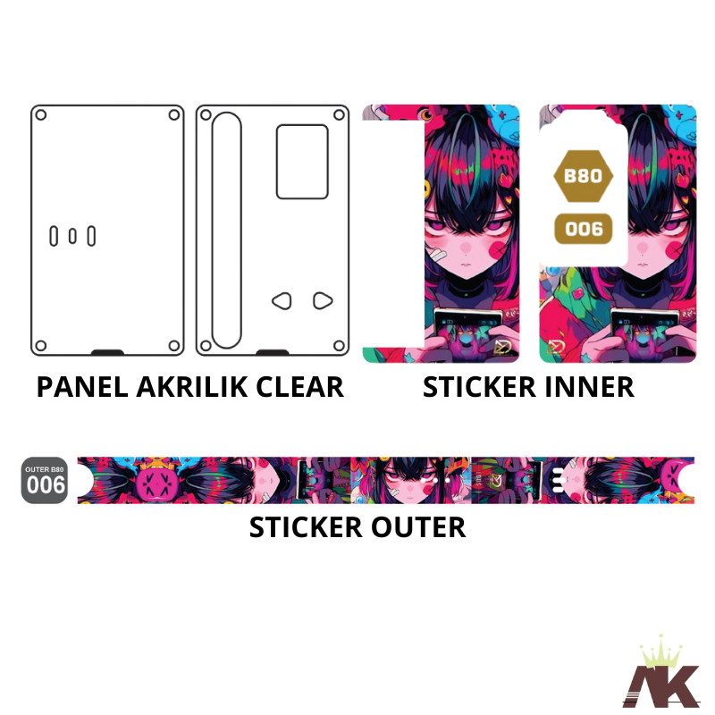 

Terlaris Cutting Akerilik Untuk Bagian Luar Dalam B80 Pres 6 Stiker Garskin Premium Not Casing Bisa Custom *Promo*