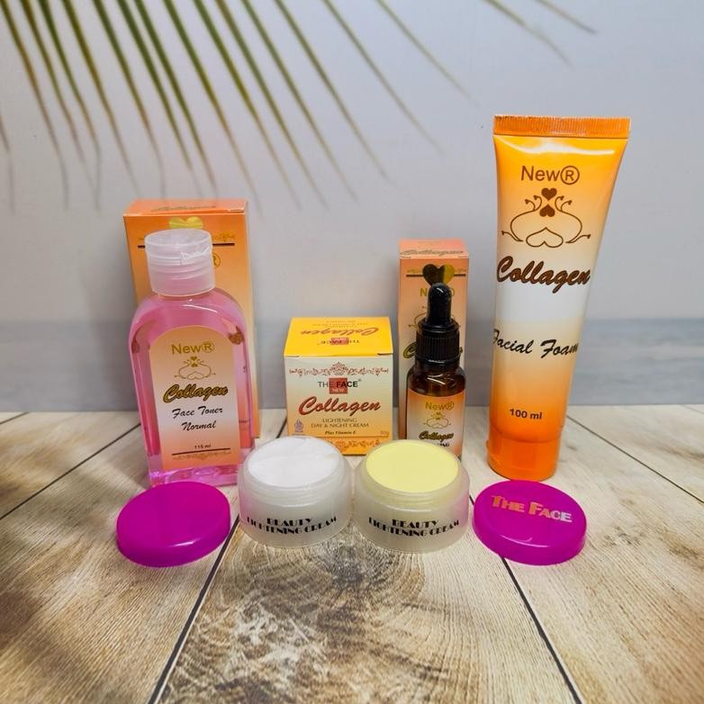 Ready (Bpom) Paket Cream Collagen Ori Lengkap 5 In 1