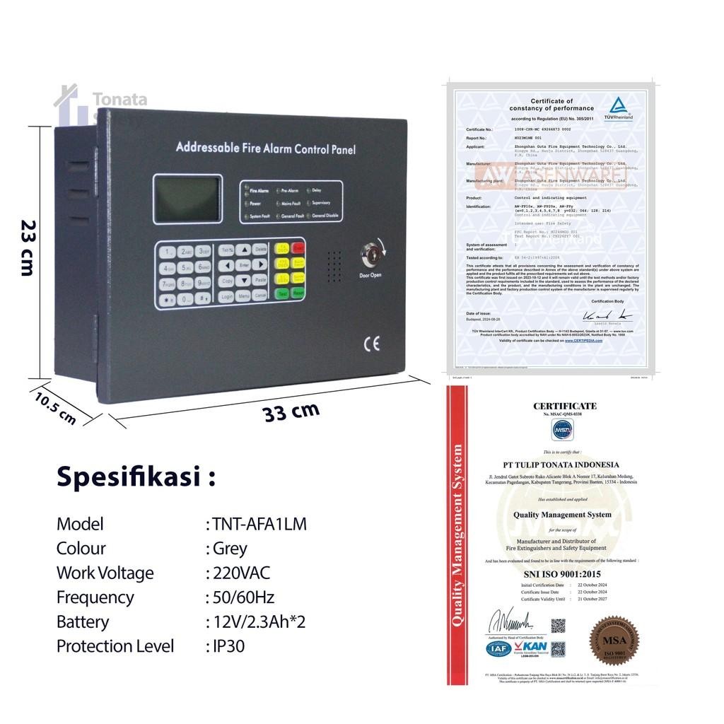 Fire Alarm Control Panel Full Addressable Mini Tonata / Mcfa Addressable Asw
