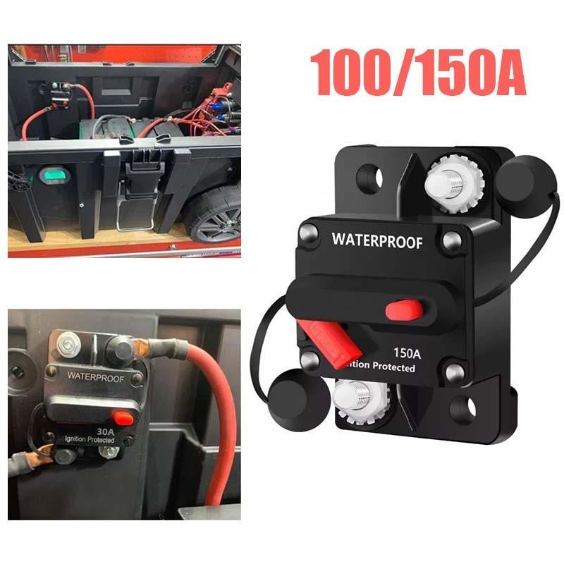 CodCircuit Breaker Fuse Reset Dc12V-48V Circuit Breaker 100/150A Circuit Breaker Dc Untuk Car/Boat/A