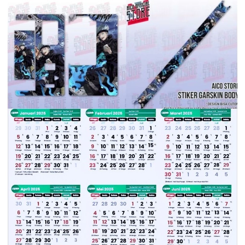 

Terlaris Presisi Kalender Baru Tahun 2025 B80 10 Casing/Stiker Panel Vynil Bisa Custom Dan COD
