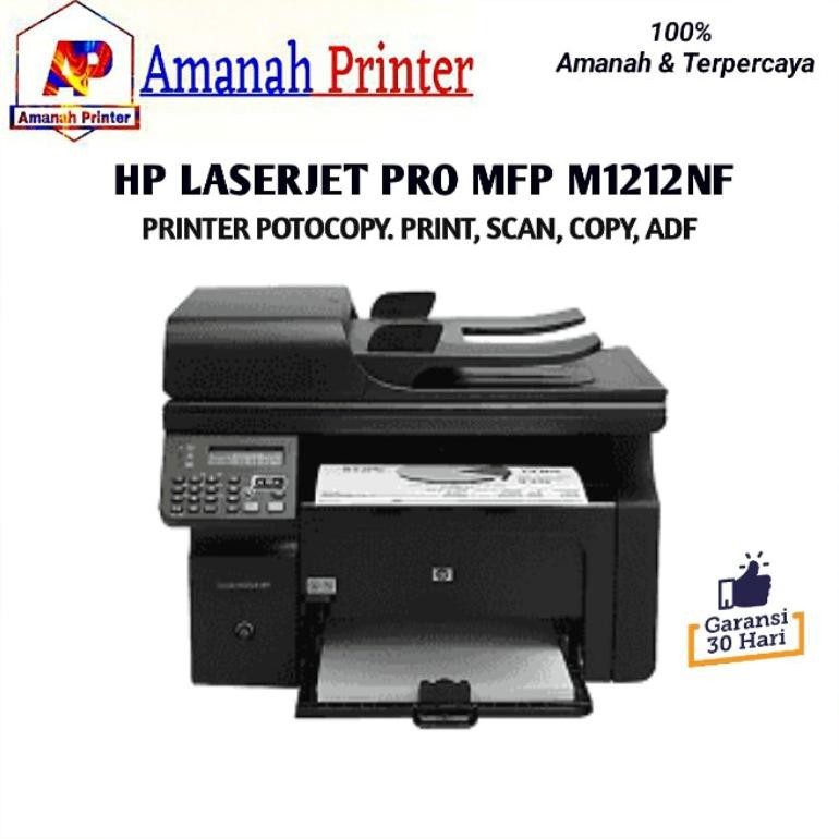 ''Terlaris" Printer Laserjet Pro M1212Nf Mfp Printer Potocopy Monochrome Copy,Scan,Adf Murah