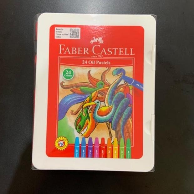 

New Stock 2025 !!! Faber Castell Faber-Castell Crayon Oil Pastel Set 24 Warna White Case