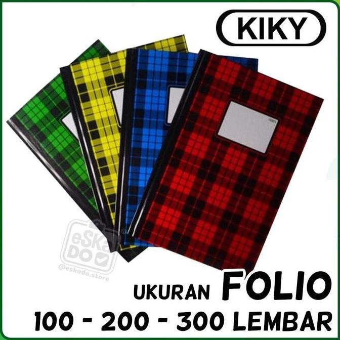 

Buku Folio Kiky Hard Cover Ukuran Folio ( Motif Random )