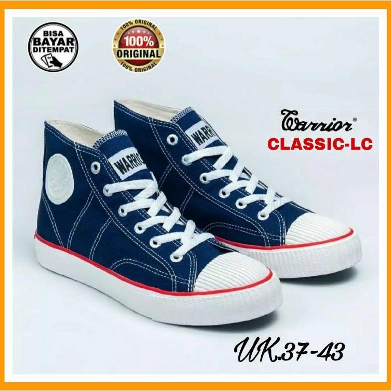 Sepatu Warrior/Warior Classic High Hc Boot Navy Putih Uk.37~44 Original Murah Murah