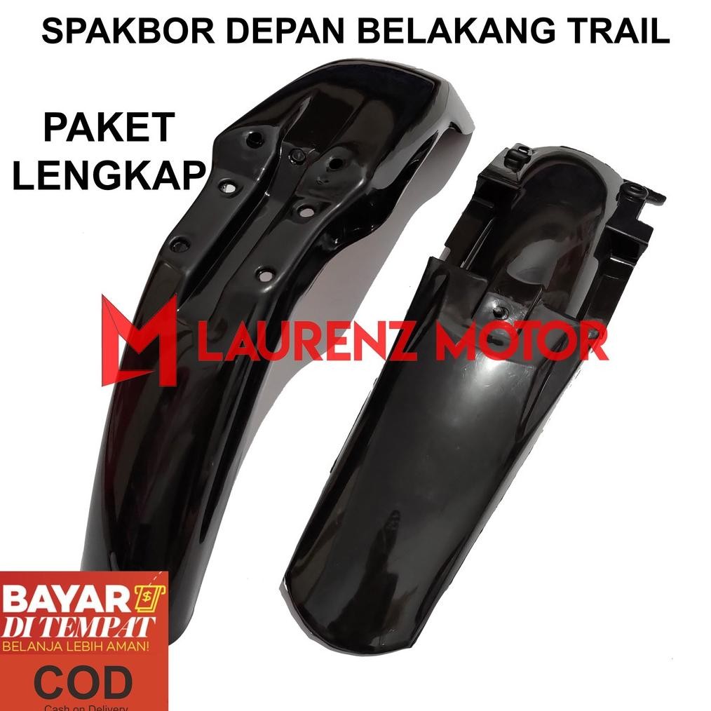 Murah Paket Lengkap Spakbor Depan Dan Belakang Trail / Klx 10 Dtracker Kawasaki Tutup Lumpur