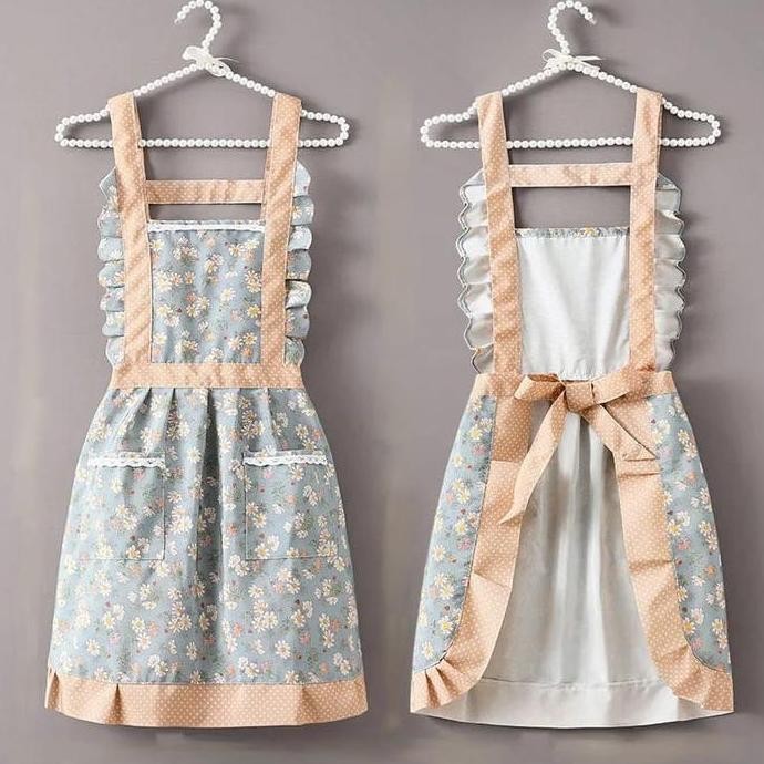 

Terlaris Celemek Dapur Korean Style Dengan Kantong Apron Kitchen