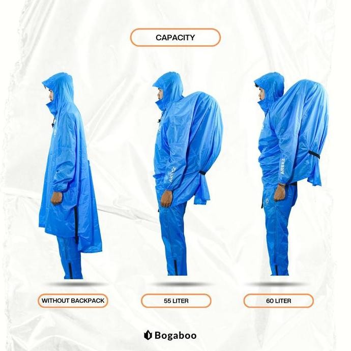 Sale Jas Raincoat Setelan Ponco Keril Hiking Ultralight 20D Bogaboo Areez