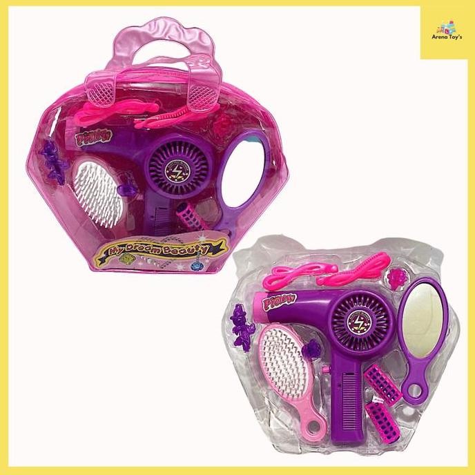 Mainan Anak Alat Alat Salon Kecantikan Salon Beauty Dengan Tas