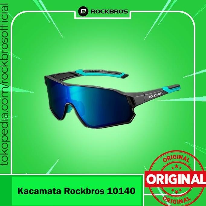 DISKON Kacamata Rockbros 10140 Sunglasses Polarized Lens Anti UV Sport Gowes