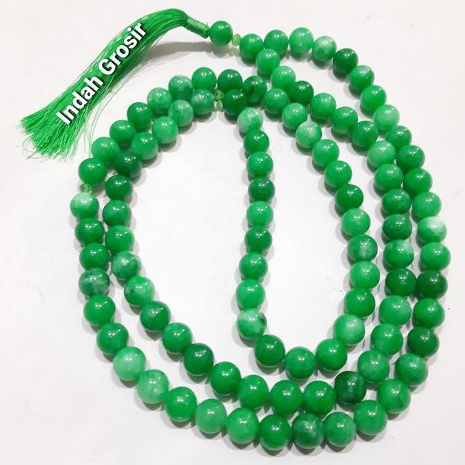 new Tasbih Batu Giok Original 12mm 99Butir murah