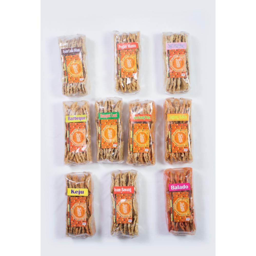 

Kualitas Terbaik Keripik Tempe Malang Rohani Original Aneka Rasa 165Gr