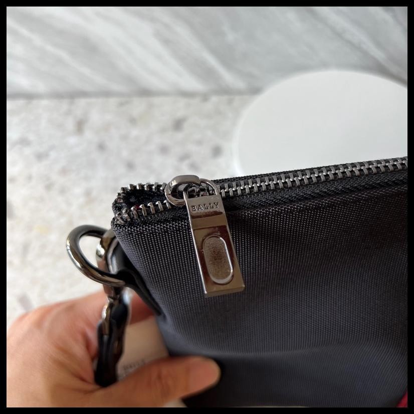 TAS BALLY CLUTCH POUCH PRIA TAS TANGAN PRIA CANVAS PREMIUM QUALITY