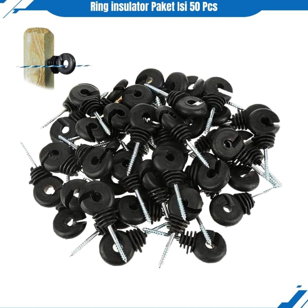 HJK Ring Insulator paket 50 pcs Termurah dan berat 1kg ring kawat pagar listrik kejut