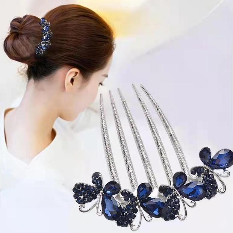 Sirkam Rambut Wanita Premium / Sirkam Rambut Korea Motif Kupu Kupu / Butterfly Sirkam Rambut