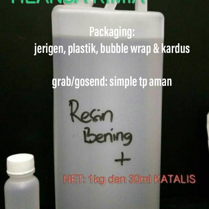 

Resin Bening 1kg + Katalis 30ml Diskon