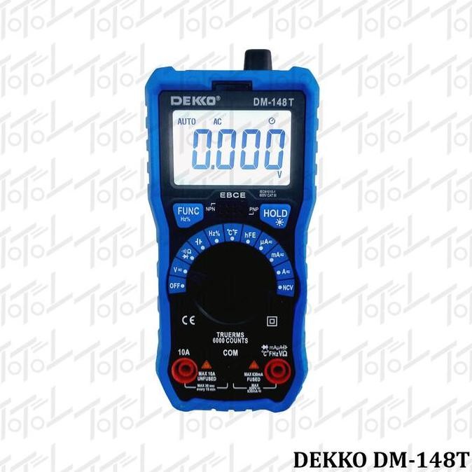 Dekko DM-148T Digital Multimeter / Multimeter Digital DM148T Plus NCV Diskon