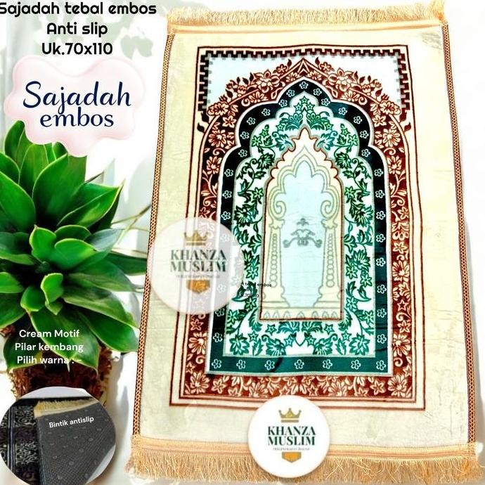 new SAJADAH TEBAL TURKIYE || SEJADAH MIDI CREAM LEMBUT murah