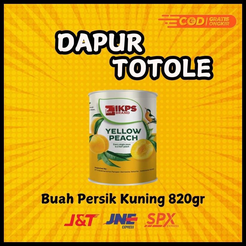 

BUAH PERSIK KUNING DALAM SIRUP 820GR / YELLOW PEACH IN HALVES 820GR (UKURAN BESAR)