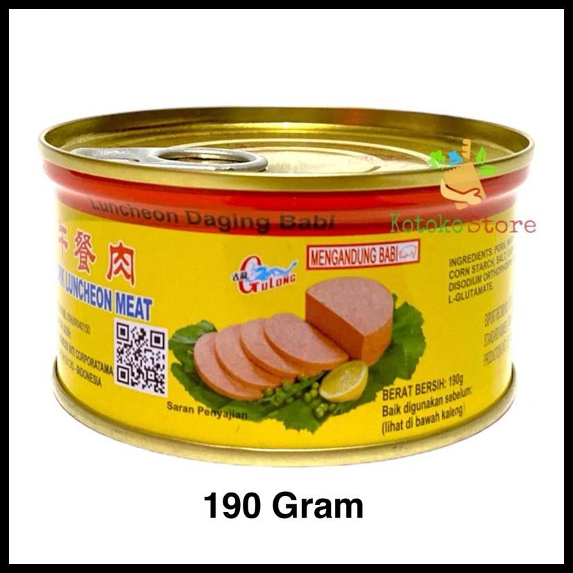 

GULONG PORK LUNCHEON MEAT / DAGING BABI KALENG OLAHAN 190GR