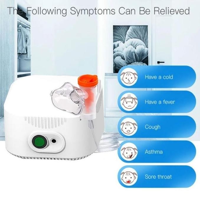 Compressor Alat Nebulizer Anak Inhaler Asma Bayi Batuk Pilek Pernafasan Bronkitis Nebul Terapi Alat 