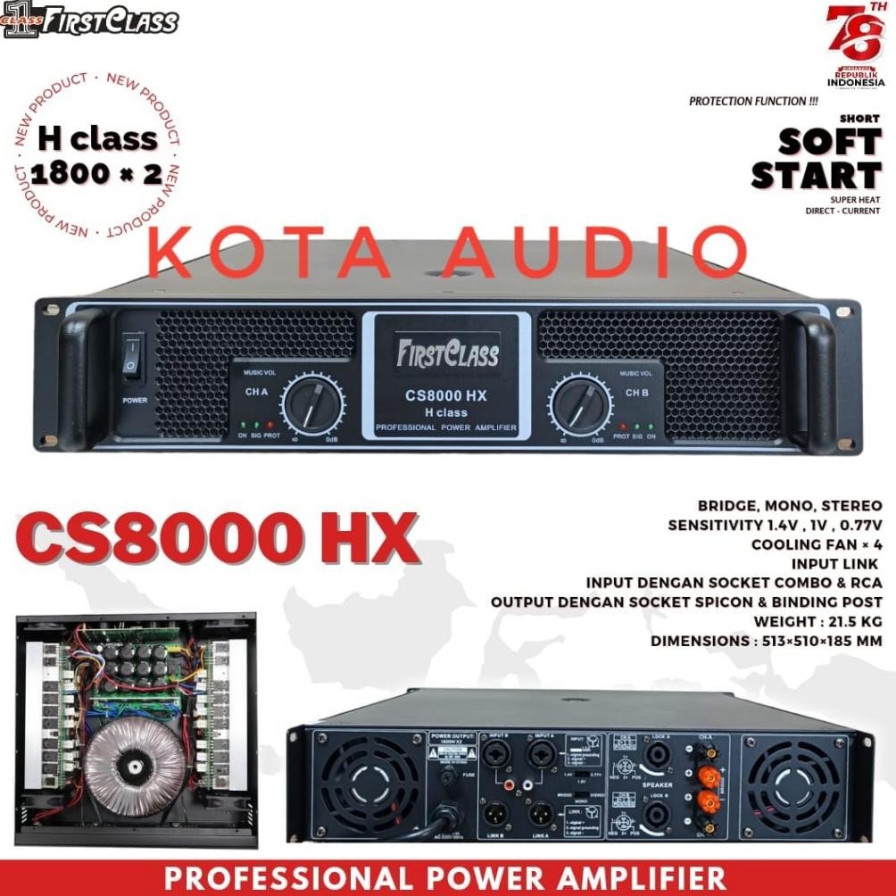 POWER AMPLIFIER FIRSTCLASS CS8000HX /CS-8000 HX / CS 8000 HX CLASS H