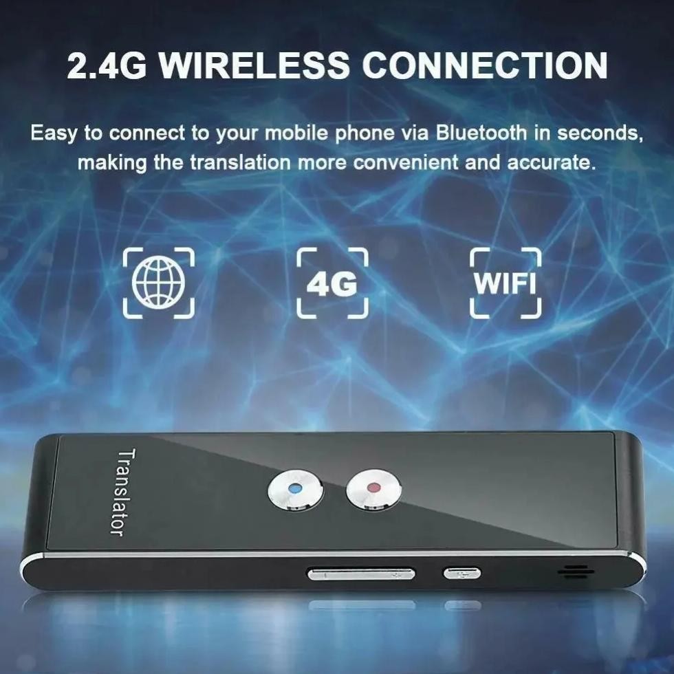 

Wireless Voice Translate 40 Languages Multi Smart Instant Translated 2 Way Real Time Voice Translator for Business Travel Study