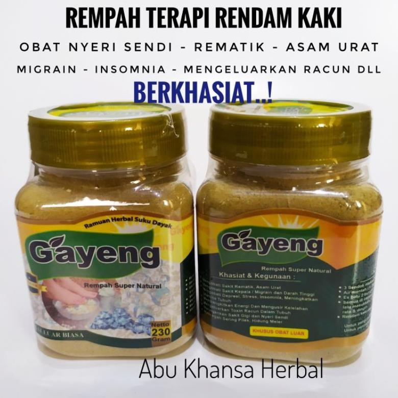 PJ Gayeng Foot Teraphy Ramuan Dayak Terapi Rendam Kaki Herbal Foot Soak 200Gram