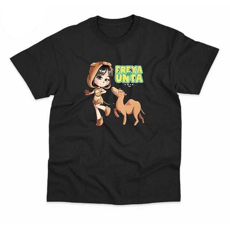 Promo Kaos Emoji Kebun Binatang Saat Hujan Unta X Freya Jkt48 Unisex T-Shirt Free Stiker!!!